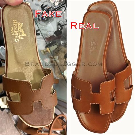 how to spot fake hermes oran sandal|real hermes oran slides.